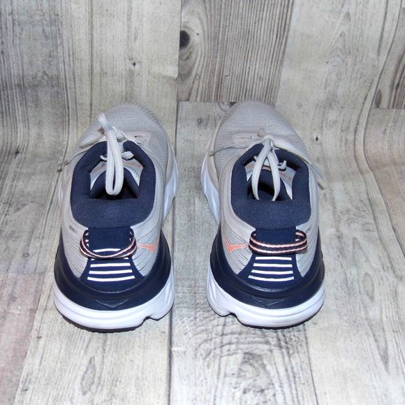 HOKA ONE ONE Bondi 7 Gray Sneakers Womens Size 9 - Picture 5 of 7